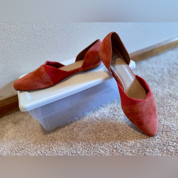 Eileen Fisher Asha-Su Suede Flats Spice Sz 8.5 - Picture 5 of 13